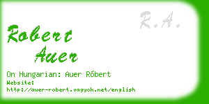 robert auer business card